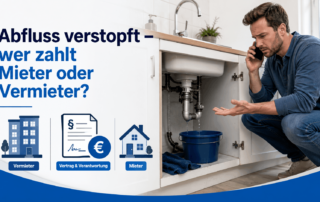 Abfluss verstopft: Wer zahlt Mieter oder Vermieter