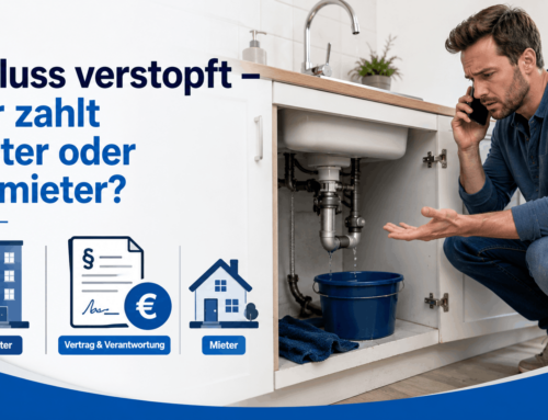 Abfluss verstopft – wer zahlt Mieter oder Vermieter?
