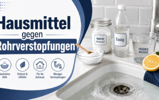 Hausmittel gegen Rohrverstopfungen