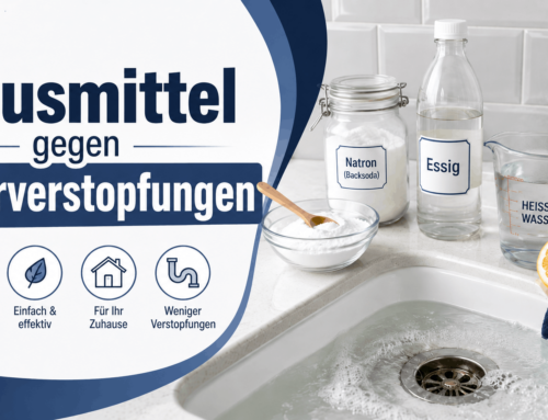 Hausmittel gegen Rohrverstopfungen