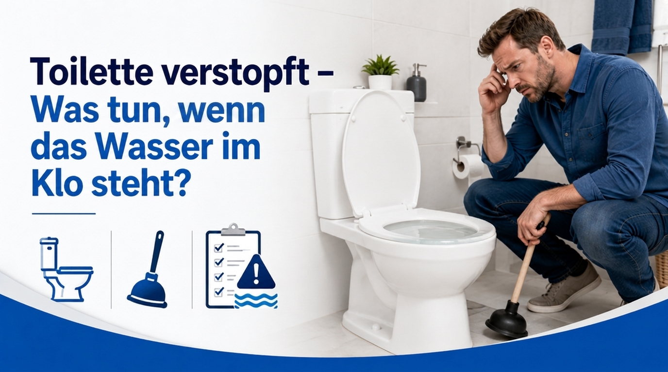 Was tun, wenn die Toilette verstopft